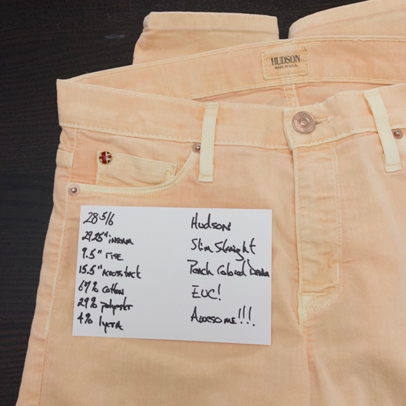 💙👖CUTE! HUDSON SLIM/SKINNY👖💙28 5/6 29.25” - Picture 6 of 8